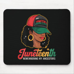 Tapis De Souris Femmes Noires Juneteenth Africains Se Souvenant De