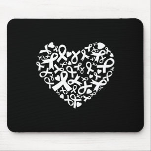 Tapis De Souris Femmes Sensibilisation au cancer du sein Coeur Rub
