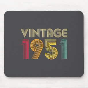 Tapis De Souris Femmes Vintage 1951 75e Anniversaire 75 Ans Ré