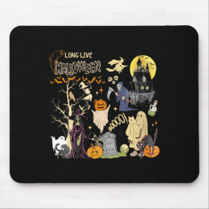 Tapis De Souris Femmes Vive Halloween Chat Noir Sorcière Empoisonn