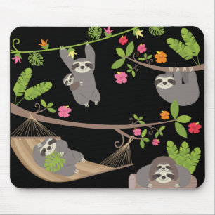 Tapis De Souris Fentes sur Arrière - plan noir