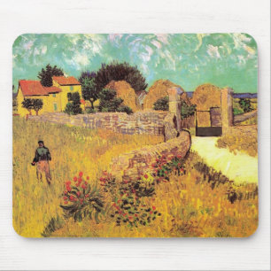 Tapis De Souris Ferme en Provence par Vincent van Gogh van Gogh