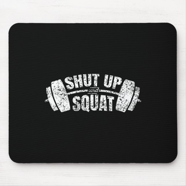 Tapis De Souris Fermer Et Entraînement De Squat Fitness Exercice D (Devant)