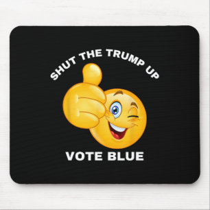 Tapis De Souris Fermer Le Vote Trump Blue Réélire Le Président Bid
