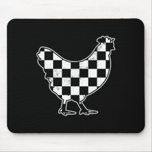 Tapis De Souris Fermier Poulet à Carreaux Course de Voiture Garçon