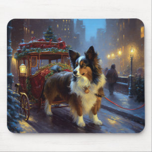 Tapis De Souris Festin de Noël de Papillon