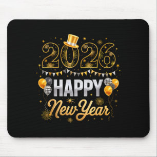Tapis De Souris Fête de la Nouvelle Année 2026 Ballon Famille Tenu