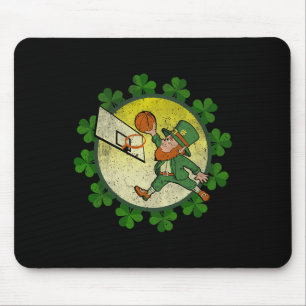 Tapis De Souris Fête de la Saint-Patrick Leprechaun Chanceux 