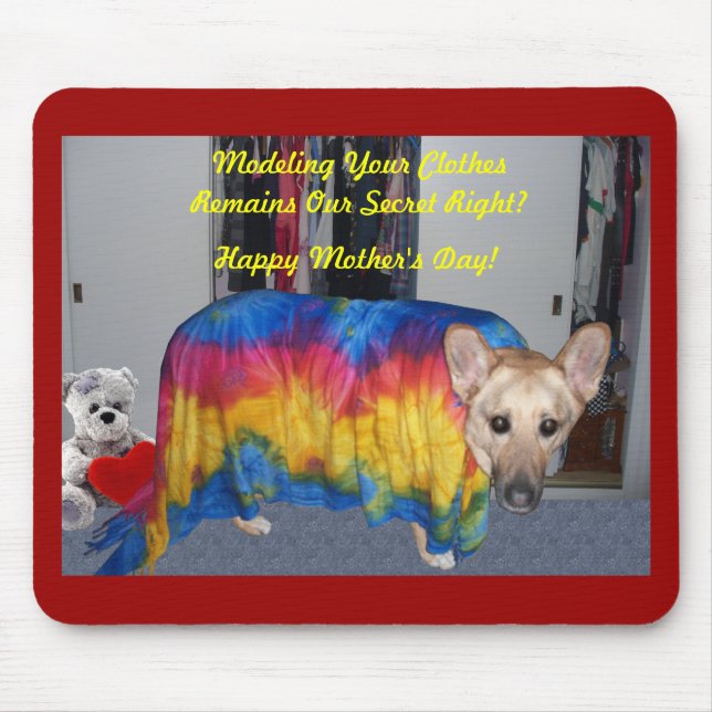 Tapis De Souris Fête des mères Modélisation des vêtements (Devant)