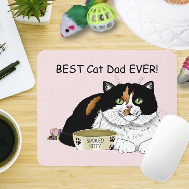 Tapis De Souris Fête des pères Calico Cat (Créateur téléchargé)