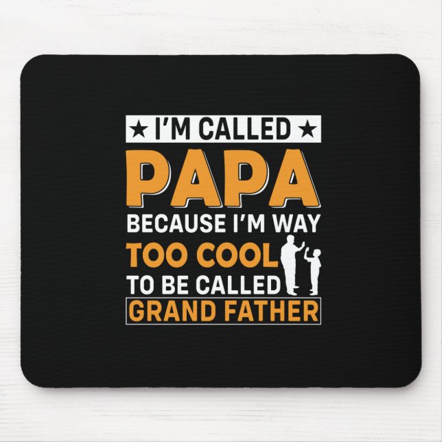 Tapis De Souris Fête des pères Je M'Appelle Papa (Devant)