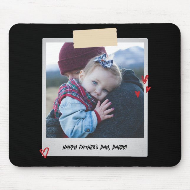 Tapis De Souris Fête des pères Photo Nouveau papa Cool Papa papa (Devant)