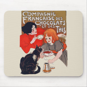 Tapis De Souris Fête du Chocolat Steinlen Art Français