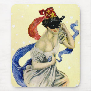 Tapis De Souris Fête masquée patriotique vintage du 4 juillet