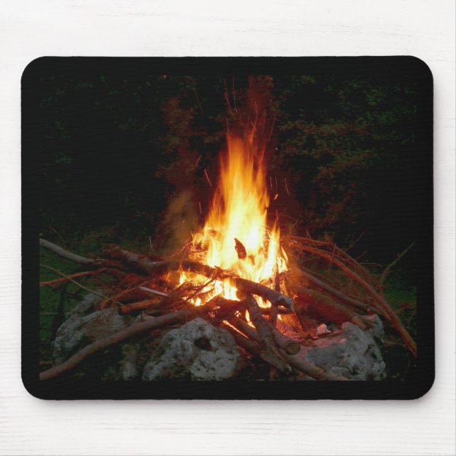 Tapis De Souris Feu de campagne Mousepad (Devant)
