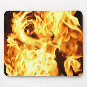 Tapis De Souris Feu et flammes brûler feu cadeau Mousepad