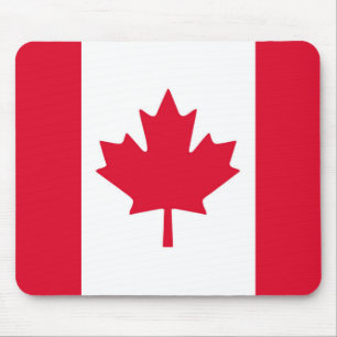 Tapis De Souris Feuille d'érable canadienne de drapeau Canada