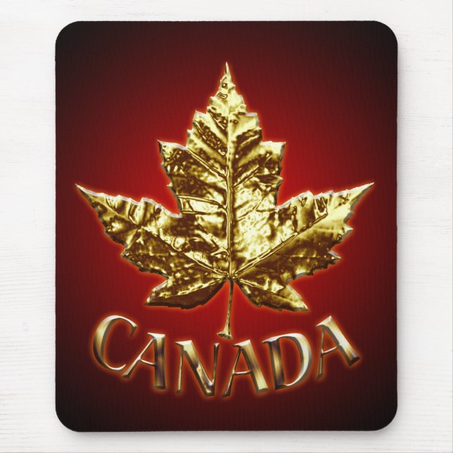 Tapis De Souris Feuille d'érable de Mousepad Canada de drapeau du (Devant)