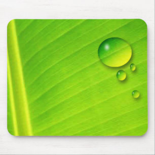 Tapis De Souris feuille et gouttelettes