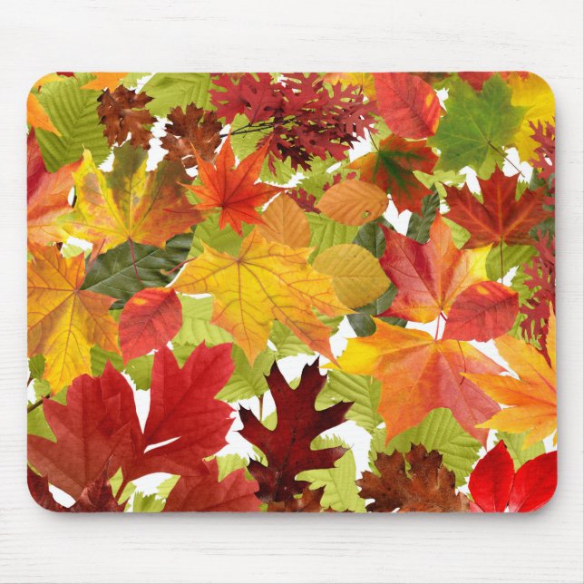 Tapis De Souris Feuilles automnales d'automne (Devant)