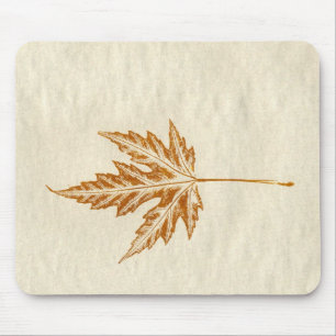 Tapis De Souris Feuilles Nature Imprime Mousepad