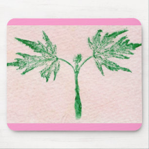 Tapis De Souris Feuilles Nature Imprime Mousepad