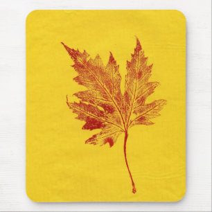 Tapis De Souris Feuilles Nature Imprime Mousepad