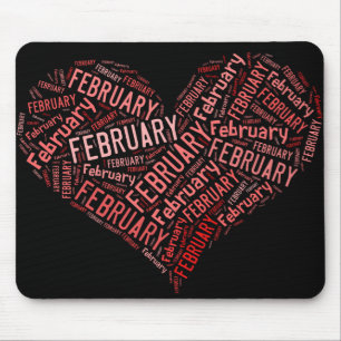 Tapis De Souris Février Coeur