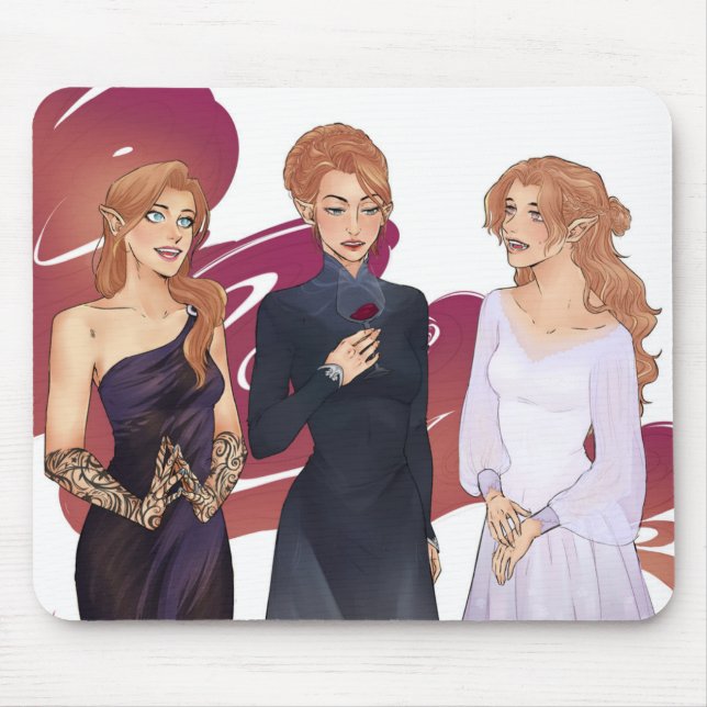 Tapis De Souris Feyre, À celle-ci et Elain Archeron (Devant)