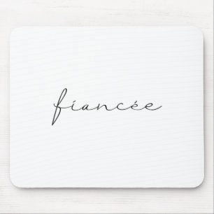 Tapis De Souris Fiancée Mariée Robe de mariée Marié Enterrement de