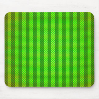 Tapis De Souris Fibre de carbone rayée verte