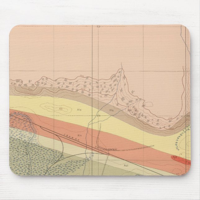 Tapis De Souris Fiche géologique détaillée XV (Devant)