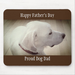 Tapis De Souris Fier Chien Papa Sombre Brown