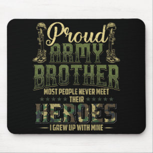 Tapis De Souris Fier frère de l'armée Chemise patriotique