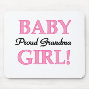 Tapis De Souris Fier Grand-mère Baby Girl Tshirts et cadeaux