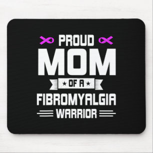 Tapis De Souris Fier Mère Guerrier D'Une Sensibilisation Fibromyal