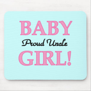 Tapis De Souris Fier Oncle Baby Girl Tshirts et cadeaux