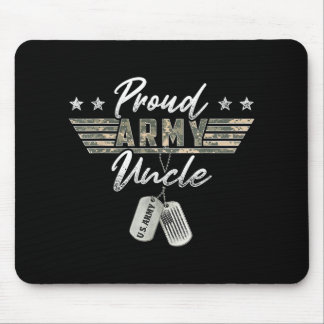 Tapis De Souris Fier oncle de l'armée américaine vétéran militaire
