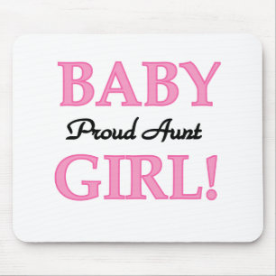 Tapis De Souris Fier Tante Bébé Fille T-shirts et cadeaux