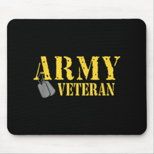 Tapis De Souris Fier Vétéran de l'armée Chemise militaire Fierté T