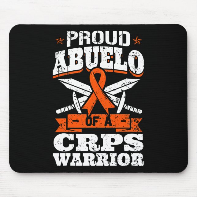 Tapis De Souris Fière Abuelo D'Un Guerrier du SPRC RSD Sensibilisa (Devant)