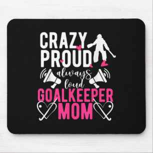 Tapis De Souris Fière gardienne de but de hockey sur gazon Maman d