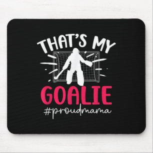 Tapis De Souris Fière gardienne de but de hockey sur gazon Maman G