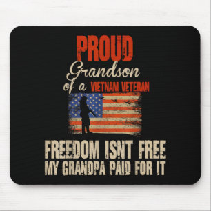 Tapis De Souris Fière Grand-Fils Du Vietnam Famille Militaire Anci
