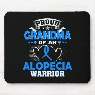 TAPIS DE SOURIS FIÈRE GRANDMA D'UN GUERRIER ALOPÉCIEN