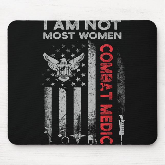 Tapis De Souris Fière Médaille de combat Vétérinaire Cadeaux de So (Devant)