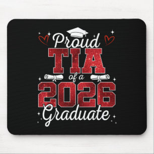 Tapis De Souris Fière Tia d'un diplômé de la promotion 2026 en der