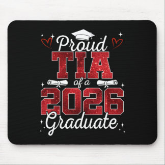 Tapis De Souris Fière Tia d'un diplômé de la promotion 2026 en der