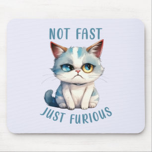 Tapis De Souris Fiery Feline Spirit - Sassy Angry Cat Design
