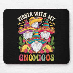 Tapis De Souris Fiesta Avec Mes Gnomigos Gnome Cinco De Mayo